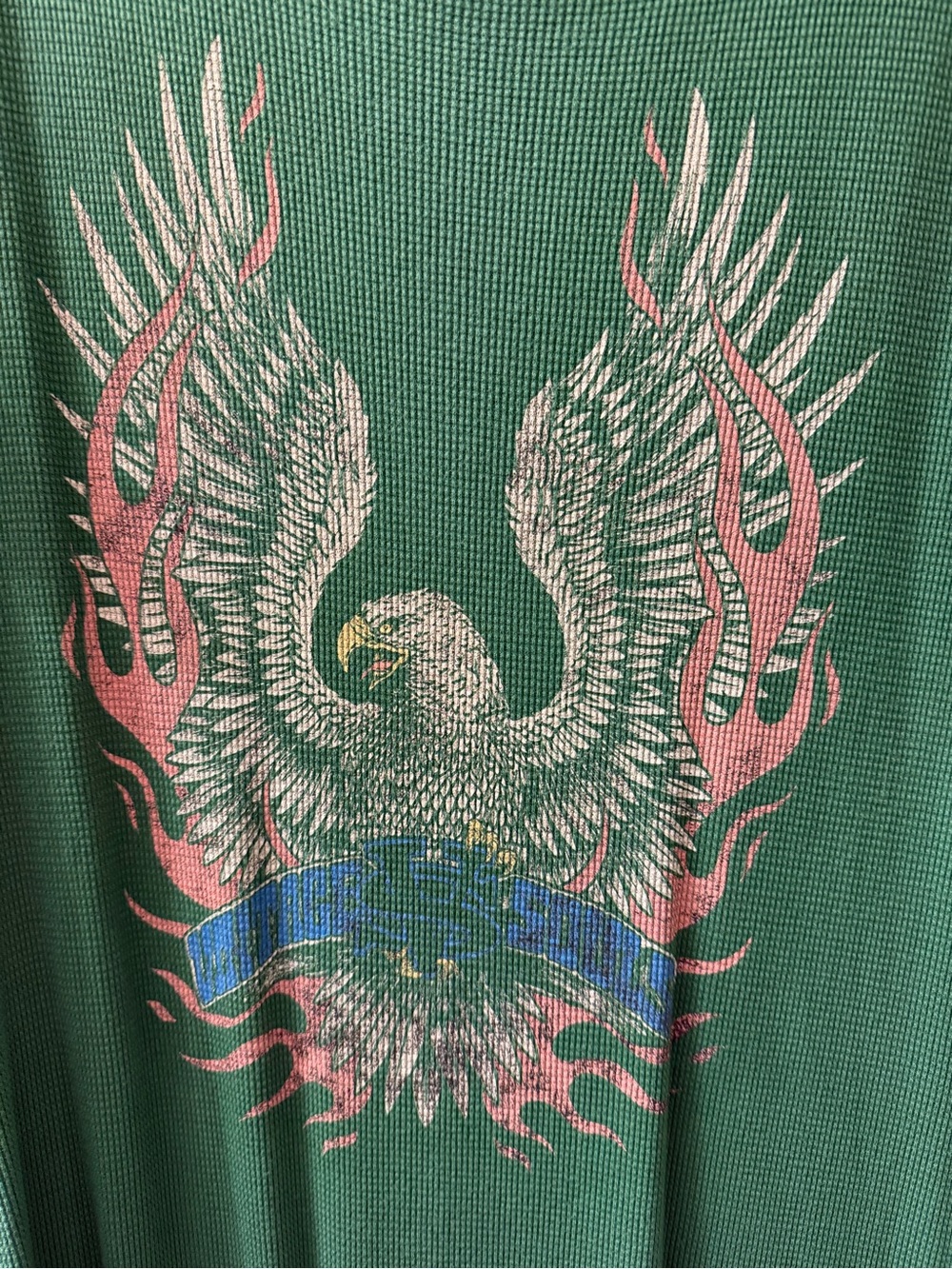 Free People Green Graphic Maxi Dress with High Side Slit - Picture 3 of 5